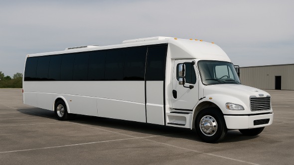 Exterior of Charter Bus Company Minneapolis's 28 Passenger Party Bus in Minneapolis