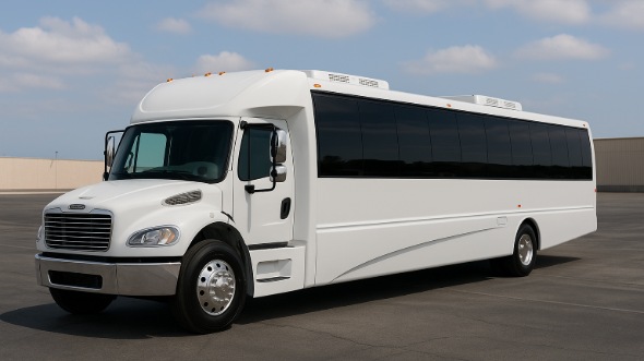 Exterior of Charter Bus Company Rochester's 28 Passenger Party Bus in Rochester